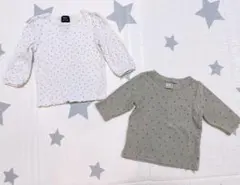 プティマイン 90 長袖 ロンT オーガニックコットン セット