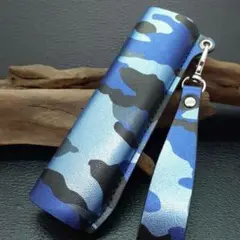 ★アイコス イルマ i ワン ケース iqos iluma one専用 迷彩青２