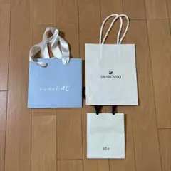 Swarovski canal 4℃ ete ショッパー 紙袋　3点セット