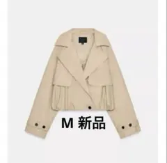 く*ん様 タグ付き新品★ZARAのショートバルーントレンチコート★Mサイズ★コム 完売品】ZARA ショートバルーントレンチコート Mサイズ 新品タグつき