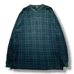 F1755　【即購入OK】　NAUTICA　スリーピングシャツ　XL　グリーンのサムネイル