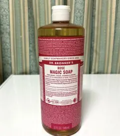新品未開封】739ml×2本 ドクターブロナー マジックソープ ローズ