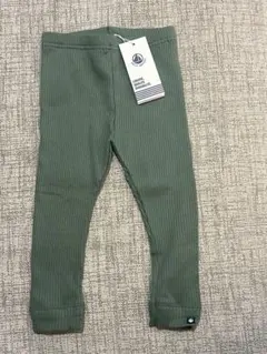 （新品）プチバトー　ベビー　リブ編みレギンス 18m/81cm