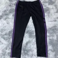 adidas アディダス ジョガーパンツ 黒×紫