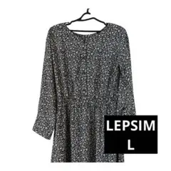 【LEPSIMレプシィム】マタニティOK 花柄ワンピース Lサイズ