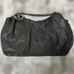 ☆ココカバス☆ GM チェーンショルダートートバッグ キャビア　ブラック