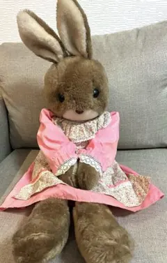 昭和レトロ ヴィンテージ LIBERTY リバティ うさぎ ぬいぐるみ 椅子