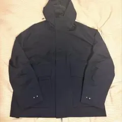 【美品】adidasフリース フード付きジャケットネイビー Lサイズ