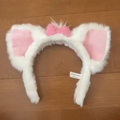 猫耳カチューシャ ホワイト・ピンク　マリーちゃん