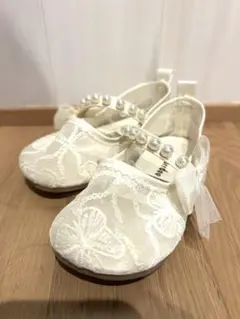 パール付きレースシューズ