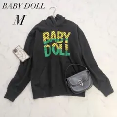 ベビードール/スウェットパーカー/ロゴプリント/コットン混/裏起毛フーディー