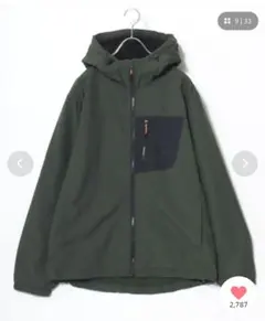 LOGOS ダークグリーン マウンテンパーカー