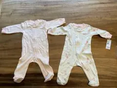 carter's 3〜6ヶ月 足付き ロンパース 2点セット