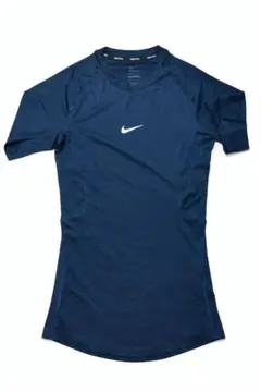 NIKE PRO DRI-FIT 半袖コンプレッション S ネイビー