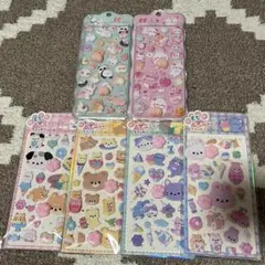 売り切りSALE！おしりシール2枚&肉球シール4枚セット　肉球ぷにぷにシール