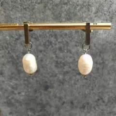 【No.02】淡水パール×バーピアスSV