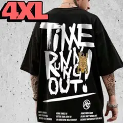 売り切れ御免　新品　Tシャツ　半袖　4XLバックプリント　ブラック　ストリート