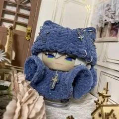 猫耳帽子＋ポンチョa【匿名配送】にじぱぺっと　にじぱぺ　ぱぺ服　帽子　ぬい服