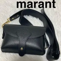 極美品marant本革レザー☆ショルダーバッグ☆ブラック