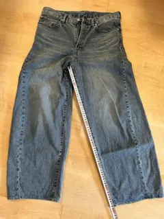 GU バレルレッグジーンズ サイズ31 ブルー