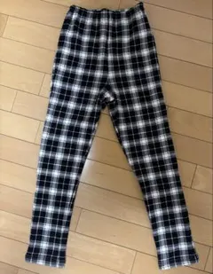 ベルメゾン　GITA キッズ裏起毛パンツ　チェック柄