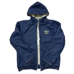 Adidas アディダス　デニムジャケット トラックジャケット ネイビー M
