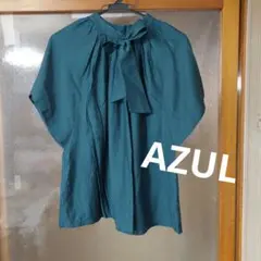 AZUL⭐アズール⭐ブラウス　シャツ⭐グリーン⭐リボンのサムネイル