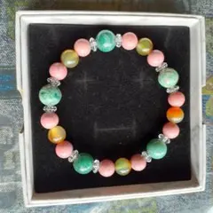 天然石・ロードナイト・ジャスパーなどのブレスレット