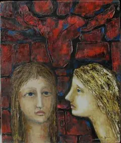 Kim Nishimura 女性肖像画 油絵 肉筆 額装済 美品 - メルカリ