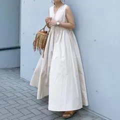 美品.定価3万☆カーサフライン カシュクールワンピース ヘムライン
