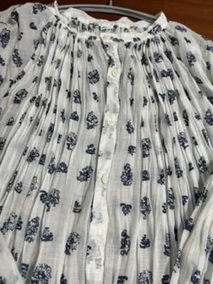 45R フォーティーファイブアール リネンロータスプリントドレス》