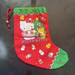 ハローキティ クリスマスブーツ 巾着袋 サンリオ　キティちゃん