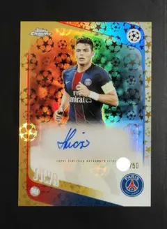 【世界50枚限定】topps チアゴ・シウバ 直筆サイン auto スターボール