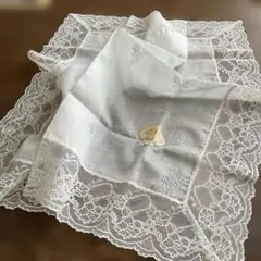 Hanae Mori刺繍入りハンカチ