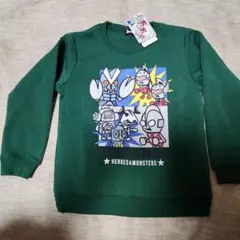 【120】ウルトラマン　BROOTS　トレーナー　裏起毛トレーナー　グリーン　緑