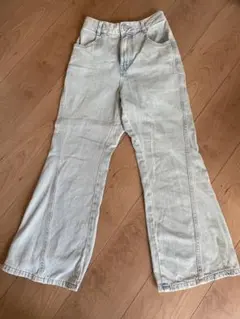 ハイウエスト カットアウトデニム