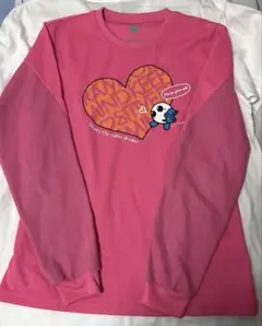 DESCENTE　バレーボール　長袖　Tシャツ バボちゃん ピンク