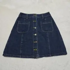 美品 INGNI イング Aラインデニムミニスカート【M】フロントボタン