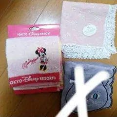 新品未使用 ミニーマウス ハンカチセット2点