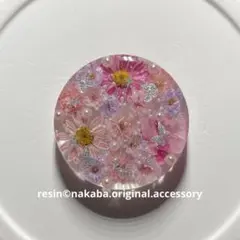 m-17 ハンドメイド レジン ヘアゴム ブローチ ポニーフック キーホルダーのサムネイル