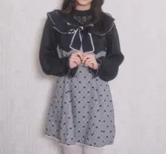 ☾Honey Cinnamon☽ ハイウエストリボンワンピース