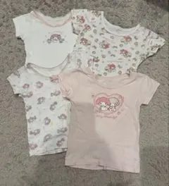 マイメロディ 半袖肌着 4枚セット 女の子 ベビー 90cm