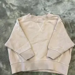 ライトピンク クロップド トレーナー　バースデイプラス