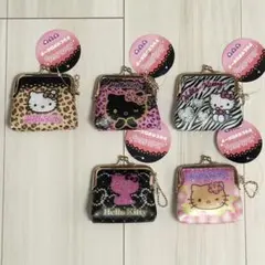 ハローキティ　PVCがま口ポーチ　5個