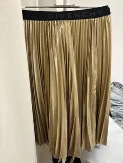 GIVENCHY ゴールド プリーツスカートのサムネイル