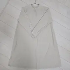クラウドナイン ワンピース M L 綿 麻 cloudnine ストライプ