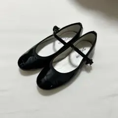レペット　エナメル　バレエシューズ　メリージェーン　黒
