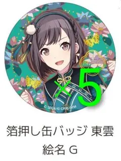 プロセカ はぴこれ バースデー 東雲絵名 缶バッジ G 5個セット