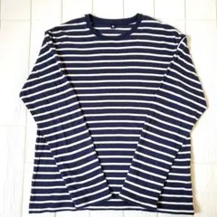 【UNIQLO】ユニクロ キッズ ボーダー長袖カットソー 160cm