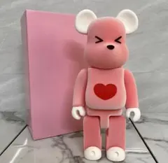 BE@RBRICKhidePinkHeart100％&400％ベアブリック箱あり - メルカリ